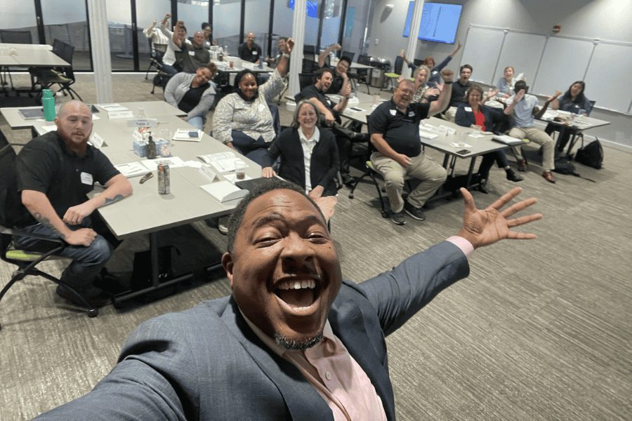 Group of managers attending Louisville manager training