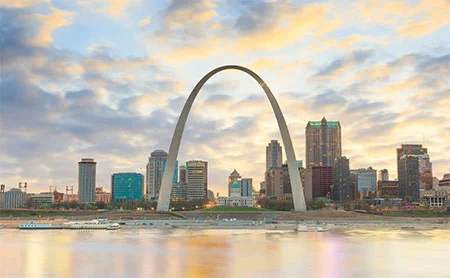 St. Louis Arch at Dusk