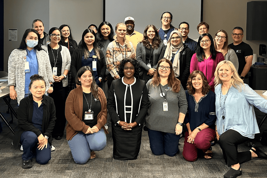 Participants at Sacramento County Public Health's first in-person, public health-specific New Employee Orientation