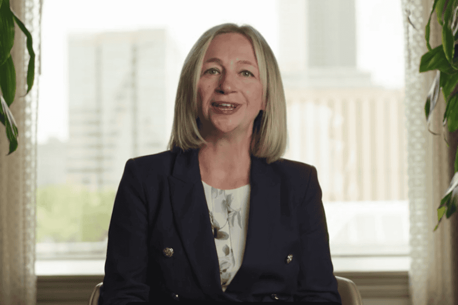 Tatiana Lin of Kansas Health Institute speaks in interview.