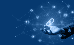 The concept of connecting data integration in the digital world.