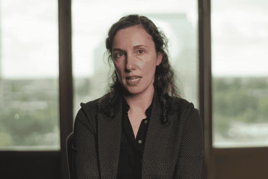 Mary Macaluso of California Department of Public Health speaks in an interview.