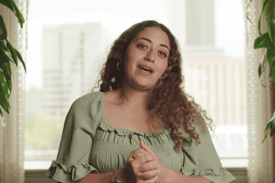 Veronika Hanna of the Denver Department of Public Health is speaking in interview.