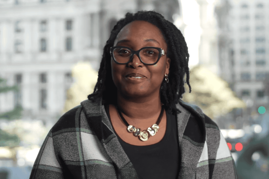 Image of Keshana Owens-Cody from the New York State Department of Health speaking in an interview